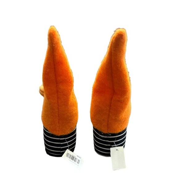 Delton Gnome Pumpkin Orange Hat NWT Fall Halloween Decoration Felt Lightweight - Picture 4 of 10